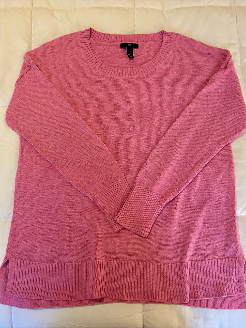 GAP Pink Crew Sweater Large